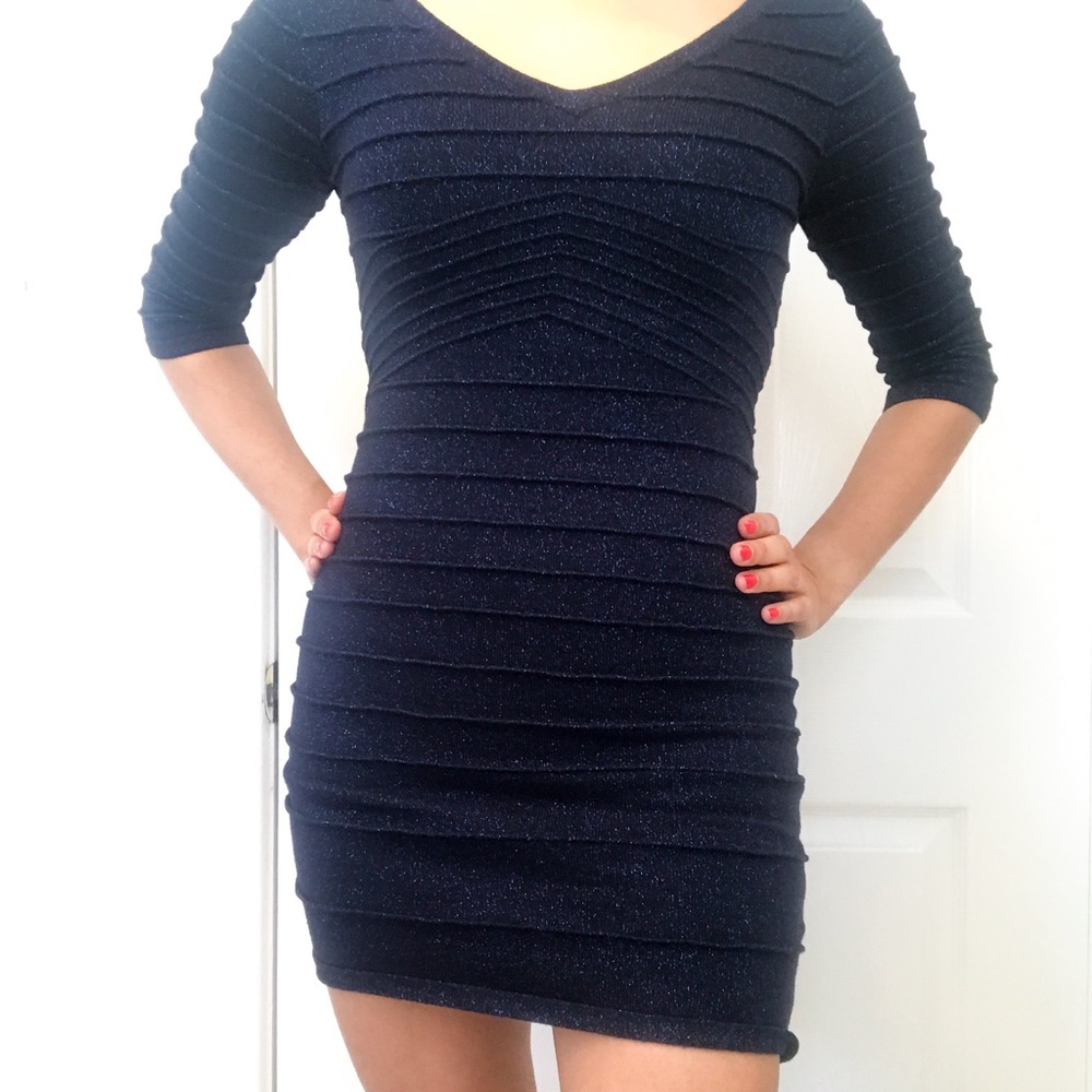 Navy blue sweater dress XS